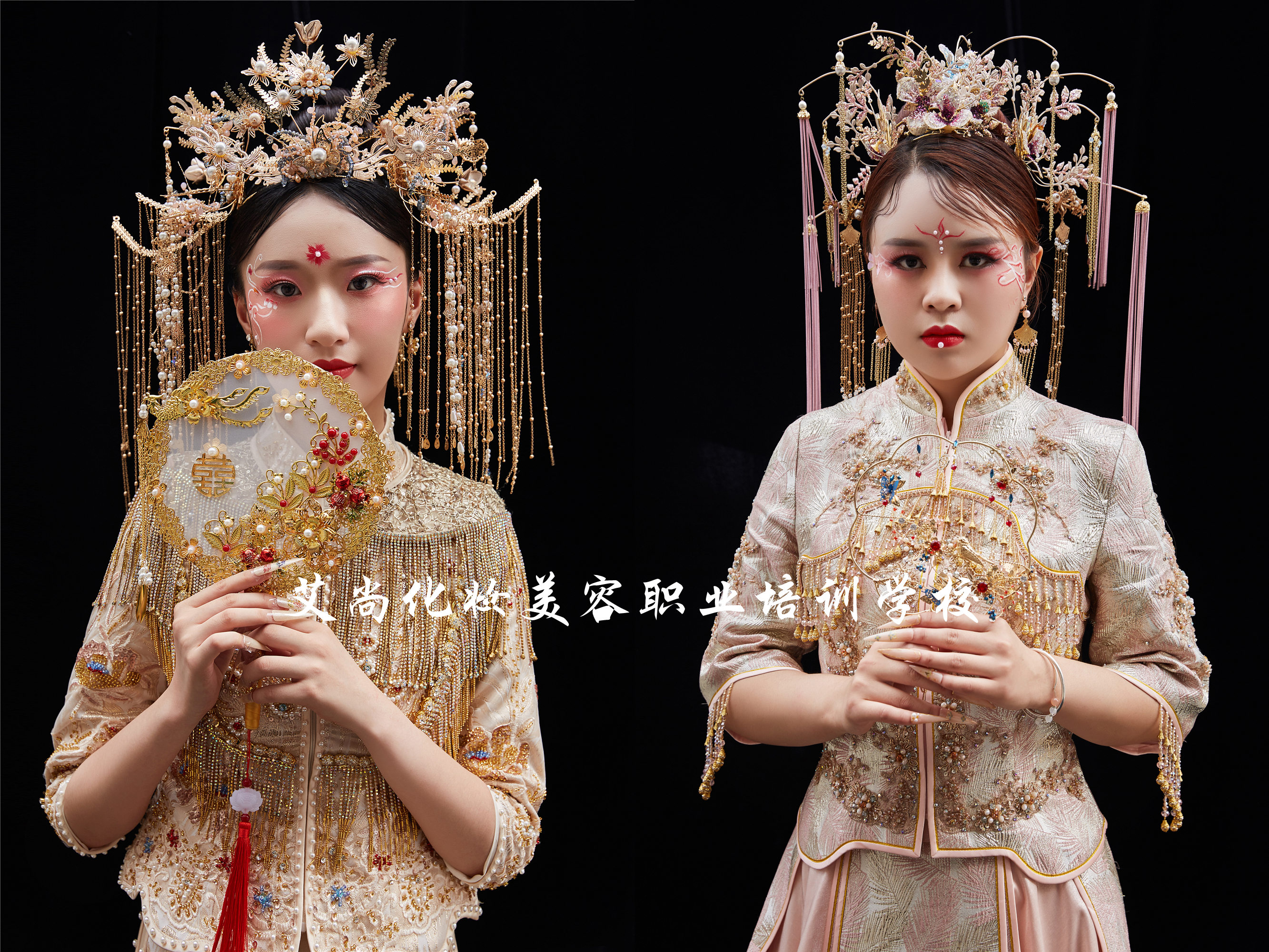 中式婚礼少不了的秀禾造型，有你喜欢的吗？(图1)
